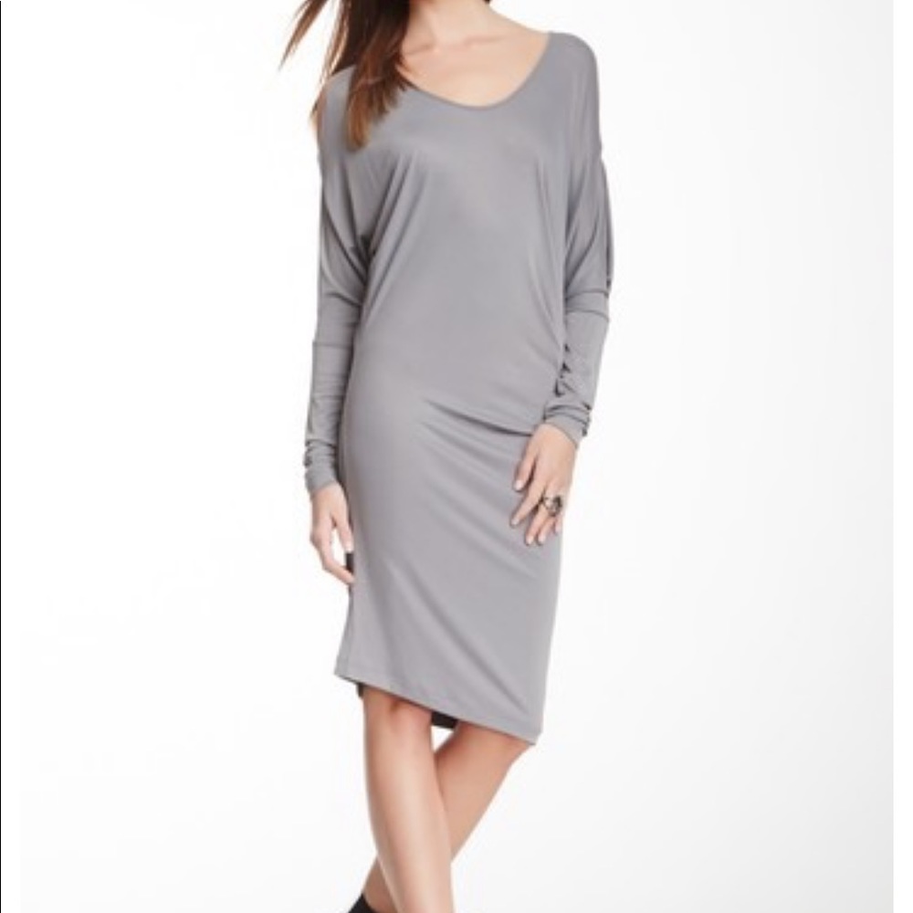 BCBGMaxAzria Long Sleeved Gray Dress NWT